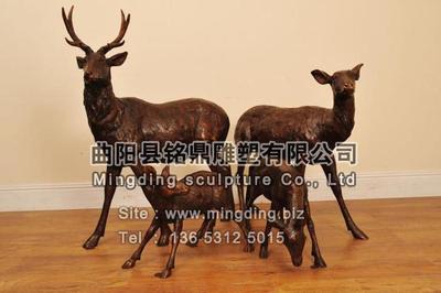 铜雕铜鹿 TDTL-106
