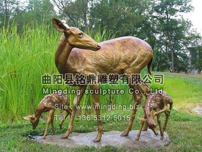铜雕铜鹿 TDTL-107