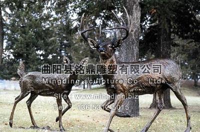 铜雕铜鹿 TDTL-111